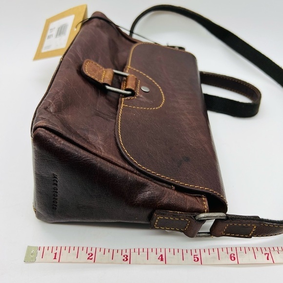 JACK GEORGES VOYAGER COLLECTION CROSSBODY BUFFALO LEATHER BAG NWT - Picture 8 of 15